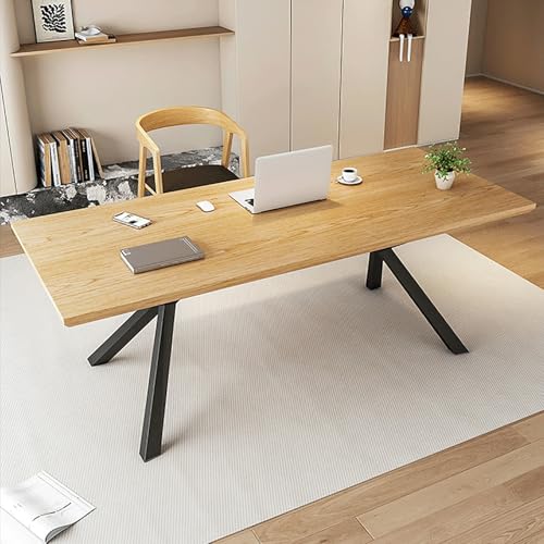 Computerschreibtisch, moderner professioneller Bürotisch, 120cm-Chefschreibtisch mit robusten Beinen, Konferenztisch, Home-Office-Schreibtische, Arbeitstisch, Geschäftsmöbel(B) von Generic