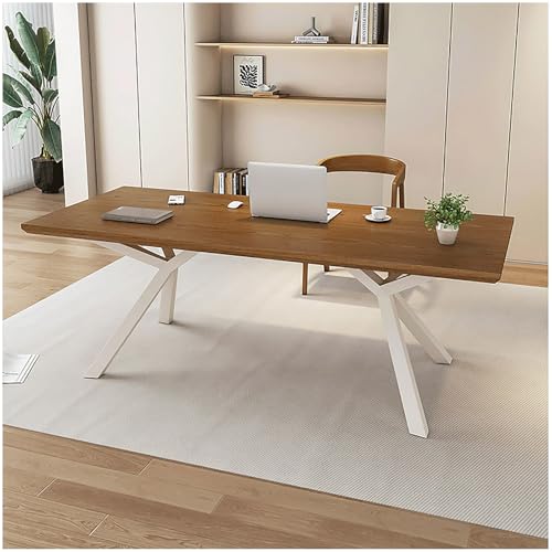 Computerschreibtisch, moderner professioneller Bürotisch, 120cm-Chefschreibtisch mit robusten Beinen, Konferenztisch, Home-Office-Schreibtische, Arbeitstisch, Geschäftsmöbel(C) von Generic