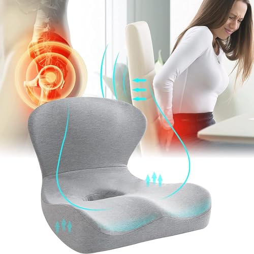 Computerstuhl, Rückenlehne des Stuhls, Sitz Aus Ischias, Sitz Aus Memory-Schaumstoff, Grey Computerstuhl, Rückenlehne des Stuhls, Sitz Aus Ischias, Sitz Aus Memory-Schaumstoff, Grey von Generic