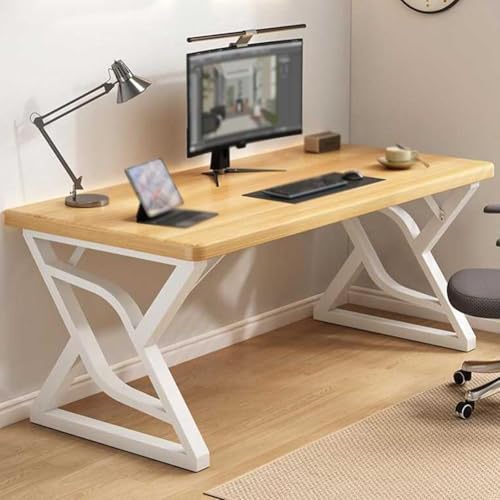 Computertisch, Großer Computer-büro-Schreibtisch, Robuster Schreibtisch-Workstation-Gaming-Tisch, Business-möbel, Für Schlafzimmer, Wohnzimmer, Zuhause Und Büro, Light Brown, 90x60cm/35.4x23.6in Computertisch, Großer Computer-büro-Schreibtisch, Robuster Schreibtisch-Workstation-Gaming-Tisch, Business-möbel, Für Schlafzimmer, Wohnzimmer, Zuhause Und Büro, Light Brown, 90x60cm/35.4x23.6in von Generic