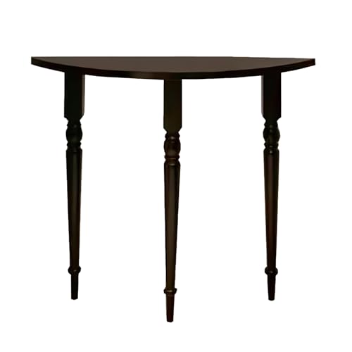 Console Table Holz Kiefernholz Halbrundes Design Vorzimmer Möbel Schmal Verstellbare Füße für Eingangsbereich, Wohnzimmer(60 * 25 * 80cm) von Generic