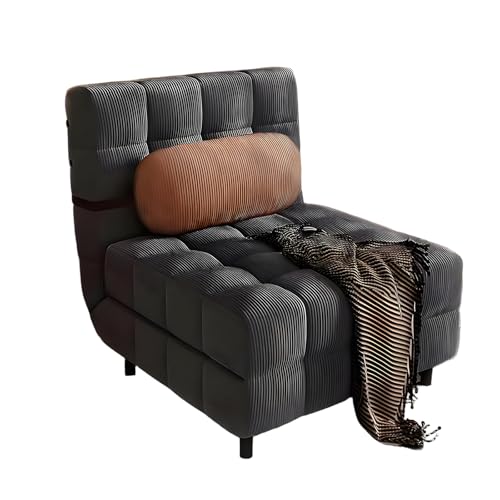 Convertible Sleeper Sofa Chair - Pull out Couch with 3-stufig Adjustable Back & Removable Washable Cover for Living Room, Office, Small Spaces (Black, 100cm) von Generic