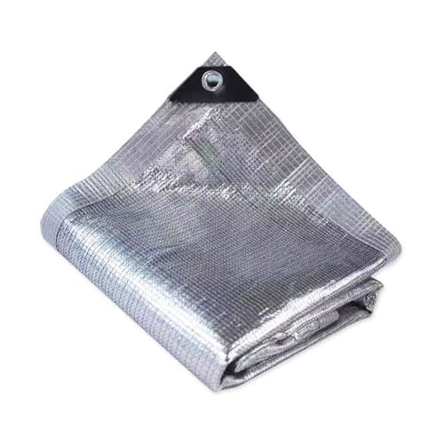 Cooles Reflektierendes Aluminium Schattennetz – Gewächshausabdeckung mit 99% UV-Schutz 2x3.0m 2x4.0m 3x4.0m 3x5.0m 4x4.0m 4x6.0m Sonnenschutztuch für Schatten Im Freien(6x15.0m/20'x49') von Generic