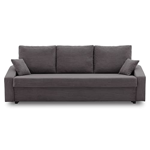 Couch Dorma mit schlaffunktion, einfacher Aufbau, modernes Design, polstermöbel. Schlafcouch zum Wohnzimmer. Widerstandsfähiges, Minimalistisches Design (POSO 022) von Generic