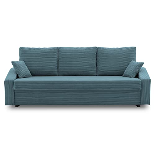 Couch Dorma mit schlaffunktion, einfacher Aufbau, modernes Design, polstermöbel. Schlafcouch zum Wohnzimmer. Widerstandsfähiges, Minimalistisches Design (POSO 026) von Generic