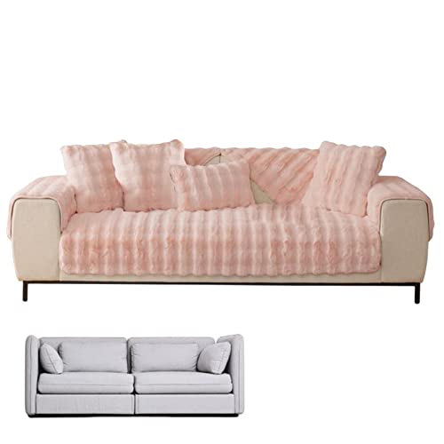 Couch-Kissenbezüge – weicher Plüsch-Kissenbezug – rutschfester Möbelschutz für Hunde, Kinder, maschinenwaschbare Bodenmatte von Generic