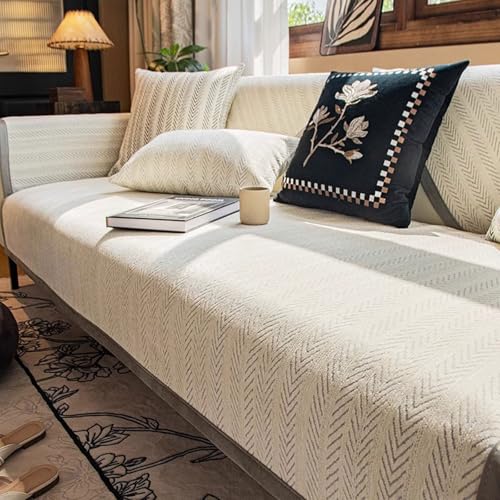 Couch Überzug,Sofabezug rutschfeste Sofadecke,Sofaschutz1 2 3 4-Seater L Shape Sofaschoner, Kratzfest Hund Katze Sofaschoner Ecksofa Sofa Schutzdecke(Grey,70x150cm) von Generic