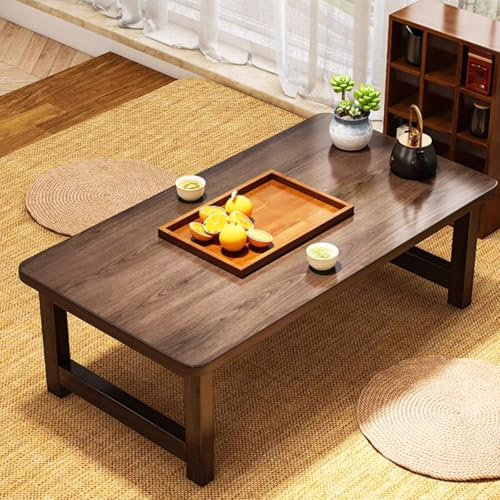 Couchtisch Klappbar, Wohnzimmer Tisch Holz, Stabil und Langlebig, Geeignet for Kleine Wohnungen, Schlafsäle Oder Outdoor-Aktivitäten(Brown,Small) von Generic