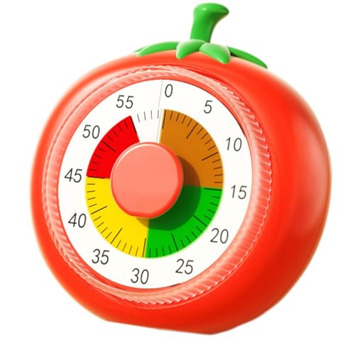 Countdown-Timer Für Kinder - Visueller 60-Minuten-Timer Für Kinder, Mechanische Küchentimeruhr Im Obstdesign | Zeitmanagement-Tool Mit Alarm Für Unterricht, Kinder Und Erwachsene von Generic