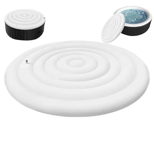 Couvercle Gonflable Rond Pour Spa Couverture Luxe | Tapis Protection De Avec Valve Gonflage Et Dégonflage Rapide Facile, Imperméable Isolée von Generic
