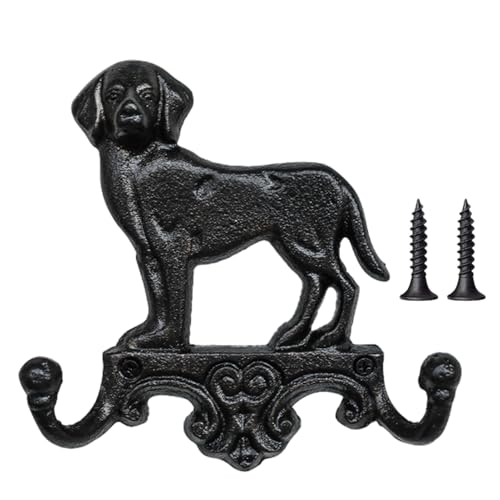 Creative Cat Hook - Exquisiter Schlüsselhalter aus Eisen mit Tiermotiv | Platzsparende Wandhalterung für Schlüssel und kleine Gegenstände | Uxfir - rostfrei und robust (schwarz/blan) von Generic