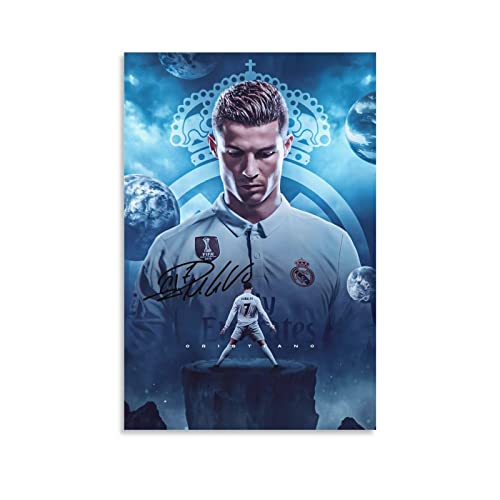 Cristiano Ronaldo Poster 3 Wandkunst Leinwand Druck Poster Home Badezimmer Schlafzimmer Büro Wohnzimmer Dekor Leinwand Poster Unrahmen: 40 x 60 cm von Generic