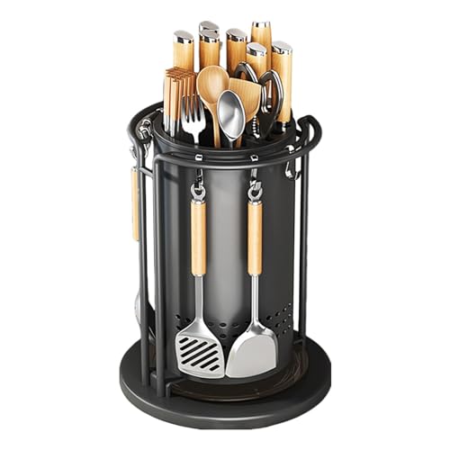 Cutterhalter für Küchenmesser – Rotierender Messerhalter, moderner Organizer für Messer | 360 Grad drehbarer Messerhalter mit Haken, Cutterhalter für Küchenmesser Cutterhalter für Küchenmesser – Rotierender Messerhalter, moderner Organizer für Messer | 360 Grad drehbarer Messerhalter mit Haken, Cutterhalter für Küchenmesser von Generic