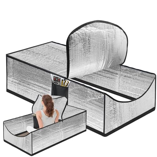 Dachbodendämmung Staubschutz - Hitzebeständige Luke, um Zugluft zu verhindern, Energieeffizienz | Thermische Dichtung für den Zugriff auf den Hauswind, feuerfeste Dachboden Türabdeckung von Generic