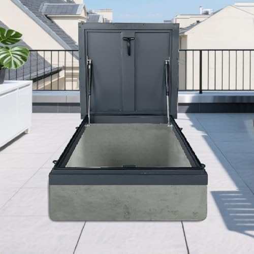 Dachfenster Ausstiegsfenster Oberlichtabdeckung für mit Griff Dach Anschlag für Dachziegel, Aluminiumrahmen Dachausstieg Ausstieg Dachfenster Ausstiegsfenster Oberlichtabdeckung für mit Griff Dach Anschlag für Dachziegel, Aluminiumrahmen Dachausstieg Ausstieg von Generic