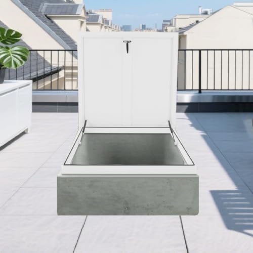 Dachfenster Ausstiegsfenster Oberlichtabdeckung für mit Griff Dach Anschlag für Dachziegel, Aluminiumrahmen Dachausstieg Ausstieg Dachfenster Ausstiegsfenster Oberlichtabdeckung für mit Griff Dach Anschlag für Dachziegel, Aluminiumrahmen Dachausstieg Ausstieg von Generic