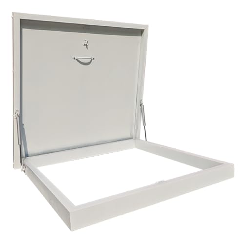 Dachfenster und Oberlicht für den Keller, Aluminiumrahmen Dachluke Dachausstieg mit Griff Dachlukendeckel für Flur Dachboden von Generic