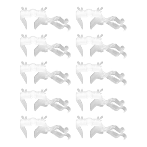 Dachrinnen-Clips für Lichterketten, Set mit 10 Clips für Lichterketten, das universelle Design der Clips fixiert jede Art von Lichterkette fest und macht die Dekoration von Generic