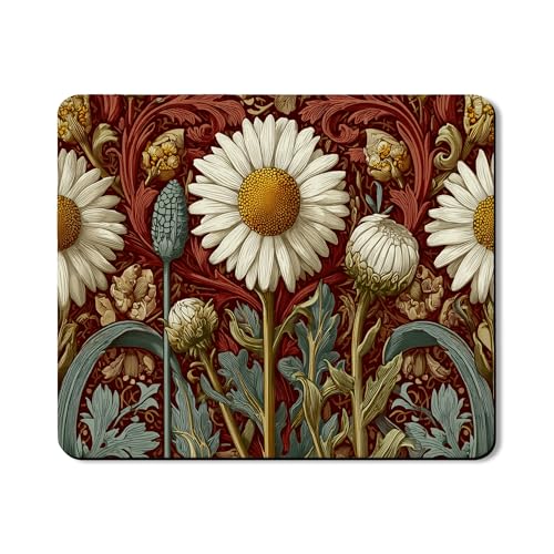 Daisy Waschmaschinen- und Trockner-Matte mit Vintage-Blumenmuster, elegante Gummi-Anti-Rutsch-wasserdichte Waschmaschinen- und Trocknermatten für Waschküche, 50,8 x 61 cm von Generic