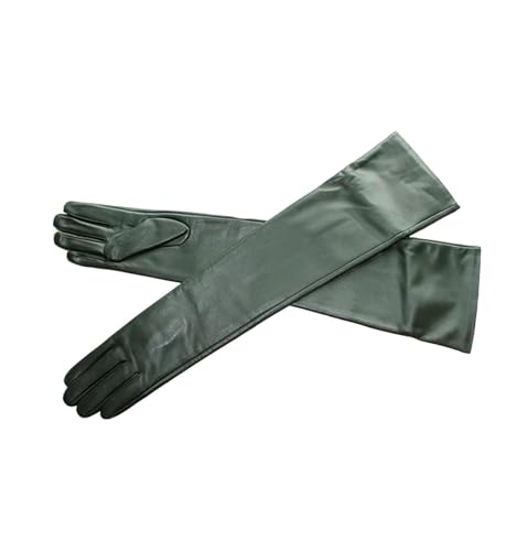 Damen Lange Lederhandschuhe Über Ellbogen Mode Schaffell Leder Touchscreen Handschuhe 60cm Fleecefutter, 60cm Fleece lining1, 8 12 Damen Lange Lederhandschuhe Über Ellbogen Mode Schaffell Leder Touchscreen Handschuhe 60cm Fleecefutter, 60cm Fleece lining1, 8 12 von Generic
