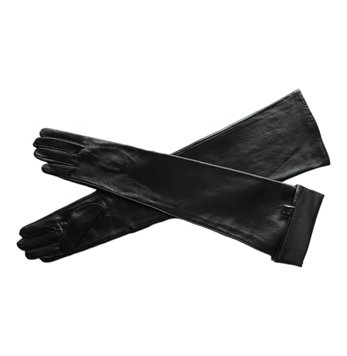 Damen Lange Lederhandschuhe Über Ellbogen Mode Schaffell Leder Touchscreen Handschuhe 60cm Fleecefutter, 60cm Silk Lining, 6 12 Damen Lange Lederhandschuhe Über Ellbogen Mode Schaffell Leder Touchscreen Handschuhe 60cm Fleecefutter, 60cm Silk Lining, 6 12 von Generic