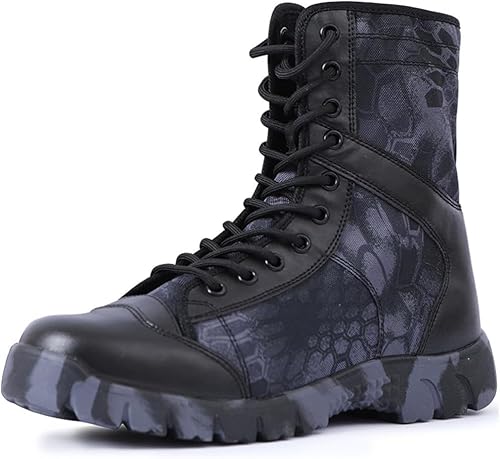 Damen wasserdichte Bergsteigerschuhe High Top Canvas Schuhe Ultraleichte Kampfstiefel Camouflage Grün Wanderschuhe Rutschfestes Training, Grey, 8 UK Damen wasserdichte Bergsteigerschuhe High Top Canvas Schuhe Ultraleichte Kampfstiefel Camouflage Grün Wanderschuhe Rutschfestes Training, Grey, 8 UK von Generic
