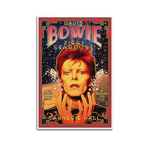 David Bowie Ziggy Stardust Poster auf Leinwand, Poster, Raumdekoration, Wandkunst, Poster, Druck, Dekoration, Poster, 30 x 45 cm, ungerahmt von Generic