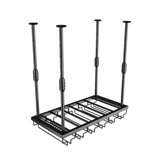Decken-Weinregal,Hängendes Weinregal,Weinregals für Bars aus Metall,Doppellagiger,Verstellbarer Weinflaschen- und Weinglashalter,für Weinpräsentationsregale in Restaurants und Cafés(A-Black,60x30cm) Decken-Weinregal,Hängendes Weinregal,Weinregals für Bars aus Metall,Doppellagiger,Verstellbarer Weinflaschen- und Weinglashalter,für Weinpräsentationsregale in Restaurants und Cafés(A-Black,60x30cm) von Generic