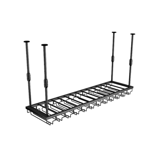 Decken-Weinregal,Hängendes Weinregal,Weinregals für Bars aus Metall,Doppellagiger,Verstellbarer Weinflaschen- und Weinglashalter,für Weinpräsentationsregale in Restaurants und Cafés(A-Black,120x30cm) Decken-Weinregal,Hängendes Weinregal,Weinregals für Bars aus Metall,Doppellagiger,Verstellbarer Weinflaschen- und Weinglashalter,für Weinpräsentationsregale in Restaurants und Cafés(A-Black,120x30cm) von Generic