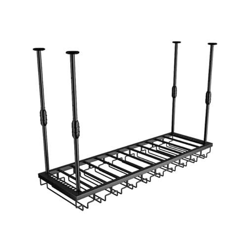 Decken-Weinregal,Hängendes Weinregal,Weinregals für Bars aus Metall,Doppellagiger,Verstellbarer Weinflaschen- und Weinglashalter,für Weinpräsentationsregale in Restaurants und Cafés(A-Black,100x30cm) Decken-Weinregal,Hängendes Weinregal,Weinregals für Bars aus Metall,Doppellagiger,Verstellbarer Weinflaschen- und Weinglashalter,für Weinpräsentationsregale in Restaurants und Cafés(A-Black,100x30cm) von Generic