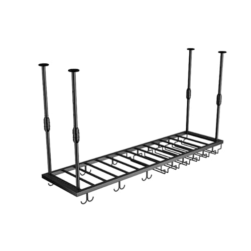 Decken-Weinregal,Hängendes Weinregal,Weinregals für Bars aus Metall,Doppellagiger,Verstellbarer Weinflaschen- und Weinglashalter,für Weinpräsentationsregale in Restaurants und Cafés(B-Black,120x30cm) Decken-Weinregal,Hängendes Weinregal,Weinregals für Bars aus Metall,Doppellagiger,Verstellbarer Weinflaschen- und Weinglashalter,für Weinpräsentationsregale in Restaurants und Cafés(B-Black,120x30cm) von Generic
