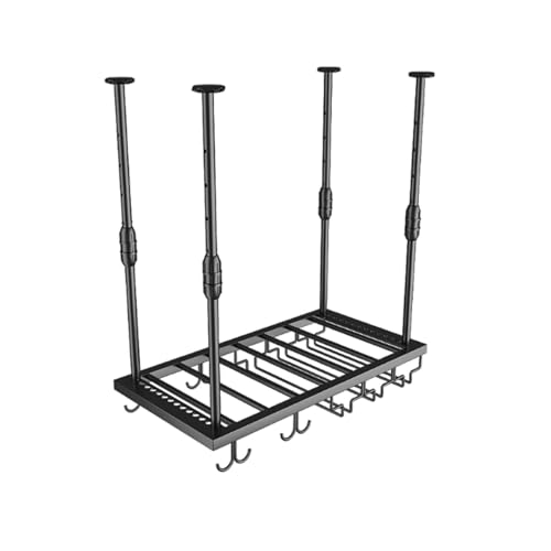 Decken-Weinregal,Hängendes Weinregal,Weinregals für Bars aus Metall,Doppellagiger,Verstellbarer Weinflaschen- und Weinglashalter,für Weinpräsentationsregale in Restaurants und Cafés(B-Black,60x30cm) Decken-Weinregal,Hängendes Weinregal,Weinregals für Bars aus Metall,Doppellagiger,Verstellbarer Weinflaschen- und Weinglashalter,für Weinpräsentationsregale in Restaurants und Cafés(B-Black,60x30cm) von Generic