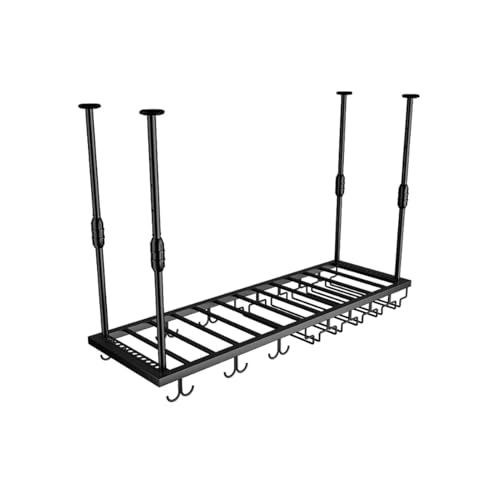 Decken-Weinregal,Hängendes Weinregal,Weinregals für Bars aus Metall,Doppellagiger,Verstellbarer Weinflaschen- und Weinglashalter,für Weinpräsentationsregale in Restaurants und Cafés(B-Black,100x30cm) Decken-Weinregal,Hängendes Weinregal,Weinregals für Bars aus Metall,Doppellagiger,Verstellbarer Weinflaschen- und Weinglashalter,für Weinpräsentationsregale in Restaurants und Cafés(B-Black,100x30cm) von Generic