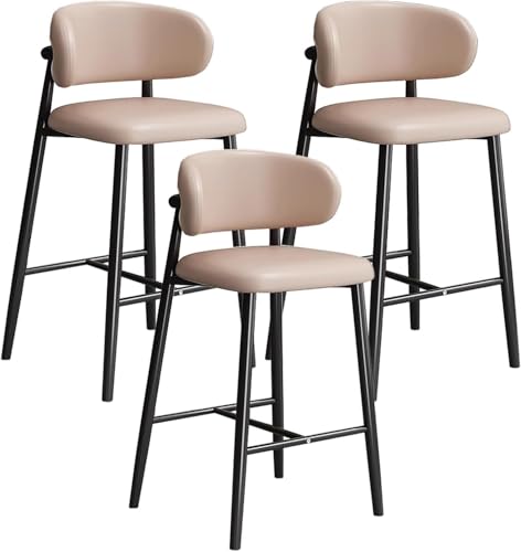 Deep Coffee Bar Stool with Backrest & Footrest Sturdy Frame MultiScenario Use 3Piece Set 65cm HeightComfortable & Stylish Seating for Kitchen Dining & Home Bar Deep Coffee Bar Stool with Backrest & Footrest Sturdy Frame MultiScenario Use 3Piece Set 65cm HeightComfortable & Stylish Seating for Kitchen Dining & Home Bar von Generic