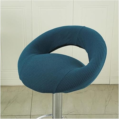 Dehnbare Barhocker-Abdeckungen - Passend Für Runde & Drehstühle, Spritzwassergeschützt & Maschinenwaschbar, Rutschfester Jacquardstoff, Für Küche/Bar/Café(Blue,2PCS) von Generic