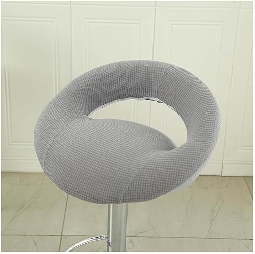 Dehnbare Barhocker-Abdeckungen - Passend Für Runde & Drehstühle, Spritzwassergeschützt & Maschinenwaschbar, Rutschfester Jacquardstoff, Für Küche/Bar/Café(Gray,4PCS) von Generic