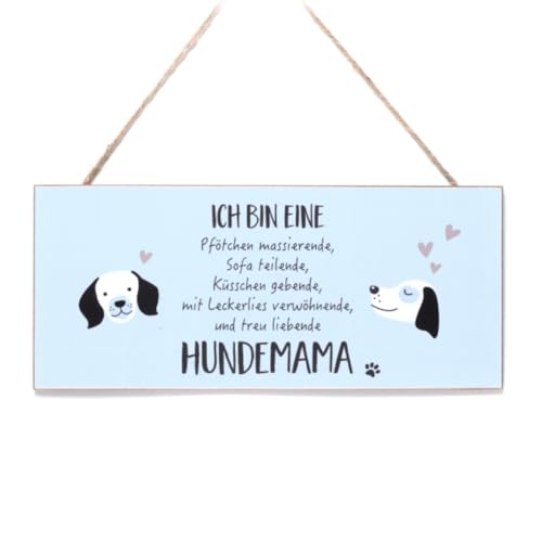 Deko Schild 'HUNDEMAMA', grau/schwarz, ca. 30 x 13cm H MDF mit Jutehänger Deko Schild 'HUNDEMAMA', grau/schwarz, ca. 30 x 13cm H MDF mit Jutehänger von Generic