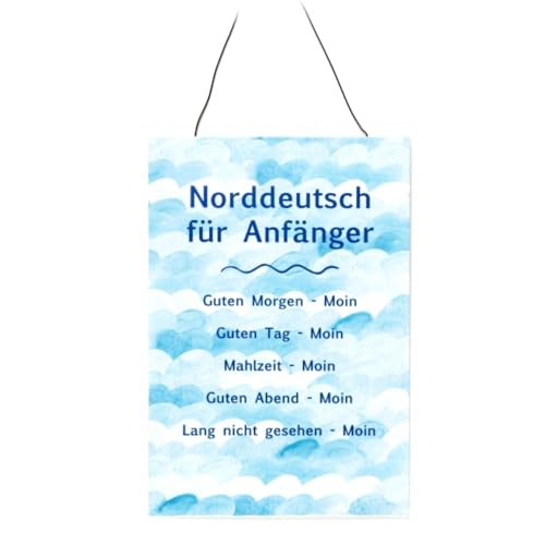 Deko Schild Norddeutsch für Anfänger ca. 22 x 32 cm H Metall mit Drahthänger Deko Schild Norddeutsch für Anfänger ca. 22 x 32 cm H Metall mit Drahthänger von Generic