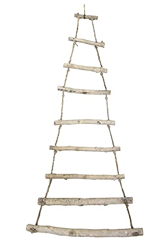 Dekoleiter aus Holzstäben | Wanddeko Holzleiter Leiter Hängedeko Hänger | 100 cm Dekoleiter aus Holzstäben | Wanddeko Holzleiter Leiter Hängedeko Hänger | 100 cm von Generic