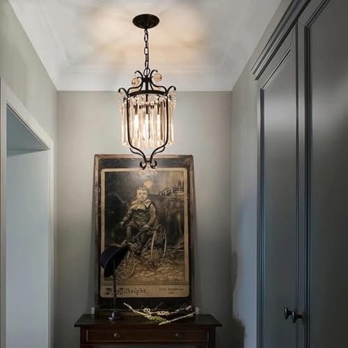 Dekor Hängelampe, Kronleuchter Kristall Halb Flächenbündige Deckenleuchte Leuchte Led-lichtschirme - Geeignet Für Flur, Schlafzimmer, Wohnzimmer, Bad, Küche, Gold, A von Generic