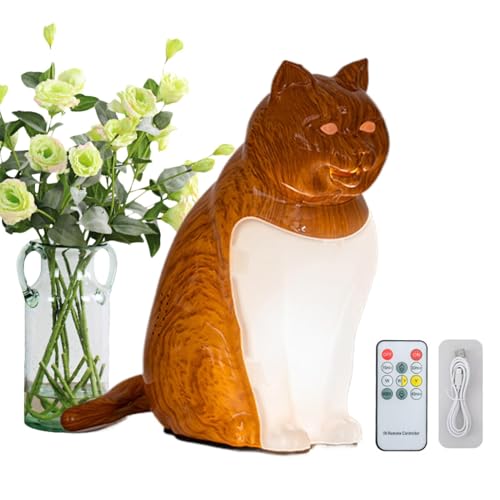 Dekorative Schreibtischlampe - Dekorative Schreibtischlampe mit Aromatherapie | Katzennachtlampe mit Soundeffekt mit USB-Aufladung, einstellbare Nachttischlampe mit Temperatur Dekorative Schreibtischlampe - Dekorative Schreibtischlampe mit Aromatherapie | Katzennachtlampe mit Soundeffekt mit USB-Aufladung, einstellbare Nachttischlampe mit Temperatur von Generic