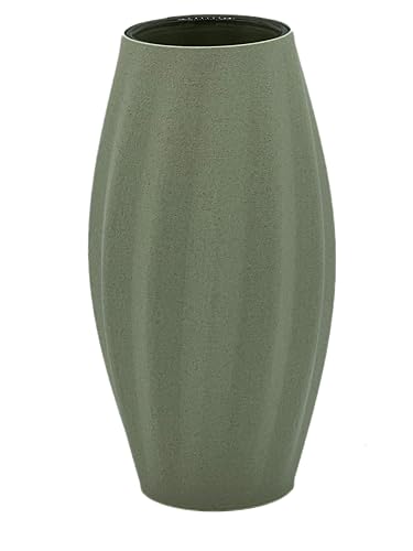 Designer Vase Aura - Pastell-Edition Größe S (10,5cm), Dekovase/Blumenvase für Schnittblumen und Trockenblumen, wasserdicht inklusive Glaseinsatz (Grün) von Generic
