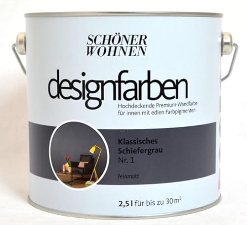 Designfarbe Klassisches Schiefergrau Nr. 1 2,5 l Designfarbe Klassisches Schiefergrau Nr. 1 2,5 l von Generic