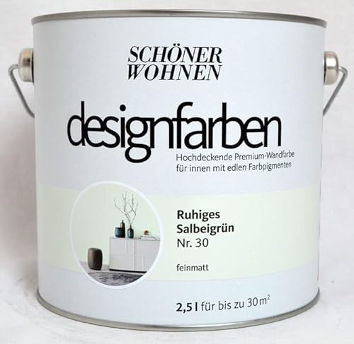 Designfarbe Ruhiges Salbeigrün Nr. 30 2,5 l von Generic