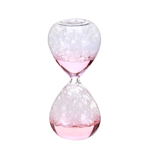 Desk -Timer -Statue - Dekorative Tropfende Flüssigkeitsuhr, Sand -Desktop -Dekoration | Linder Schreibtisch Bubble - Faszinierende Sanduhr -Tropftimer, Glas Sanduhr Minuten | Entspannende von Generic