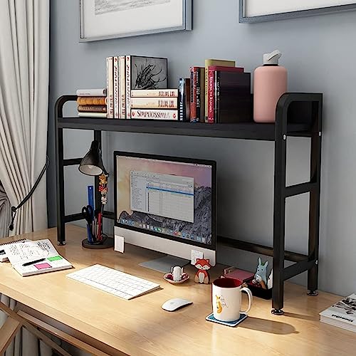 Desktop-Bücherregal, Schreibtisch-Bücherregal aus Holz und Metall – Desktop-Bücherregal für Computertisch, Desktop-Organizer-Regal, Mehrzweck-Bücherregal auf Arbeitsplatte, für Zuhause/Wohnh von Generic