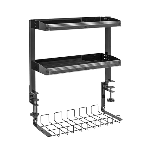Desktop Organizer Regal - Einstellbare Klemme Ablagefach für Büroschreibtisch, Einfache Installation, Platzsparendes Design für Ober- oder Unterhalb des Desktop-Gebrauchs Desktop Organizer Regal - Einstellbare Klemme Ablagefach für Büroschreibtisch, Einfache Installation, Platzsparendes Design für Ober- oder Unterhalb des Desktop-Gebrauchs von Generic