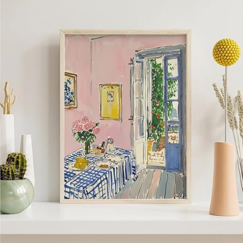 Diamond Painting Erwachsene Blume 5D Esstisch Diamant Painting Bilder Diamond Art Set für Erwachsene Kinder, Komplettes DIY Diamant Malerei Malen Stickset, Kreuzstichbilder 40x50 cm PjY393 K-0 von Generic