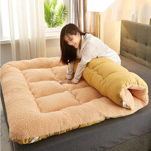 Dicke, warme Steppmatratze, Queen-Size-Bodenmatte, Gästeschlafmatte in voller Größe, geeignet für Studentenwohnheim, Camping, Liegesofa, Wohnzimmer von Generic