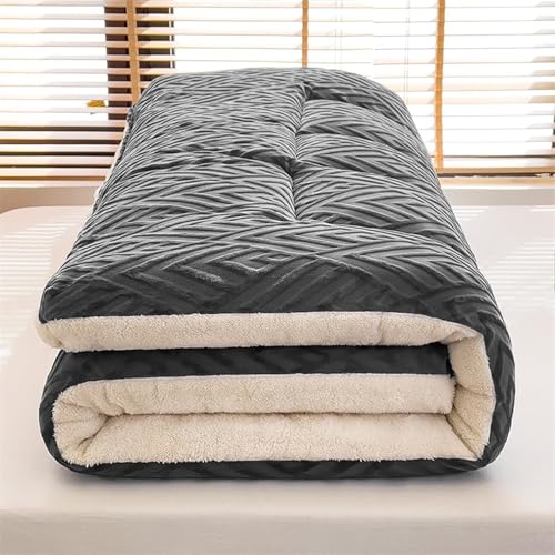 Dicke Japanische Futonmatratze, Doppel-Einzelboden-Schlafmatratze, Faltbare Rollmatte, Für Gästebett, Schlafsaal, Campingwagen Dicke Japanische Futonmatratze, Doppel-Einzelboden-Schlafmatratze, Faltbare Rollmatte, Für Gästebett, Schlafsaal, Campingwagen von Generic